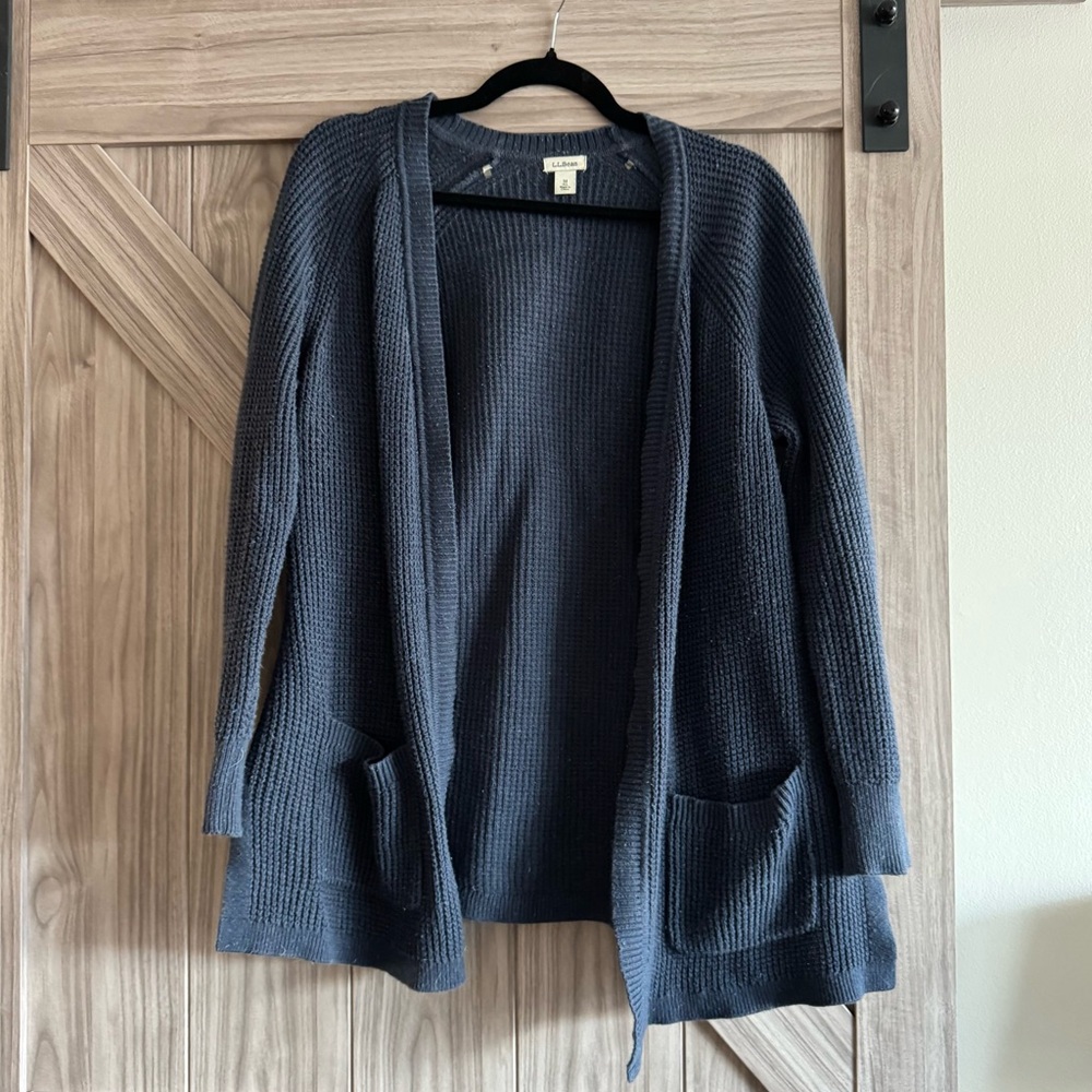 L.L.Bean waffle knit sweater Medium